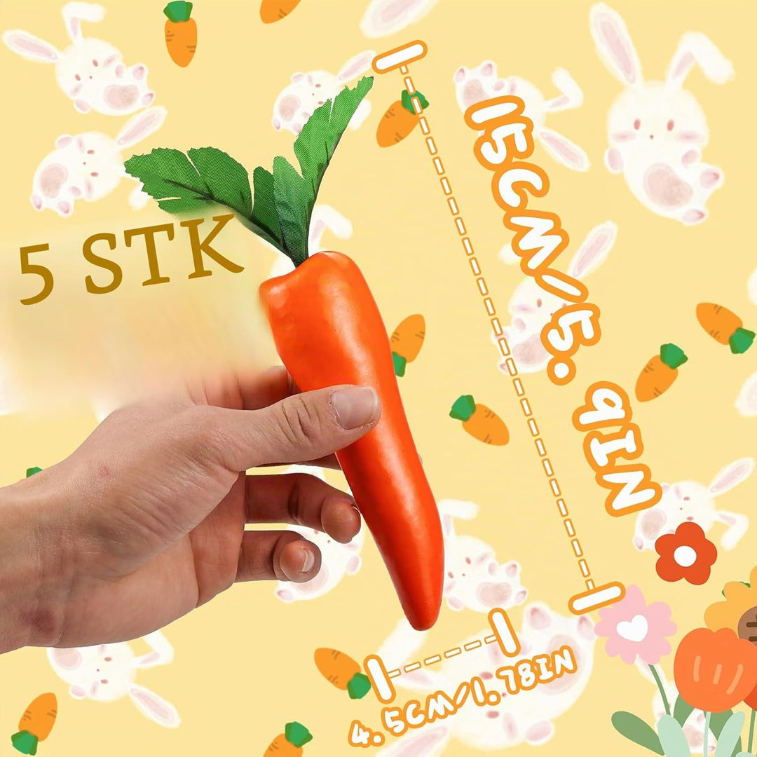 Lorigun 5 Stück Simulation Karotten Künstliches Gemüse Home & Kitchen Dekorationen
