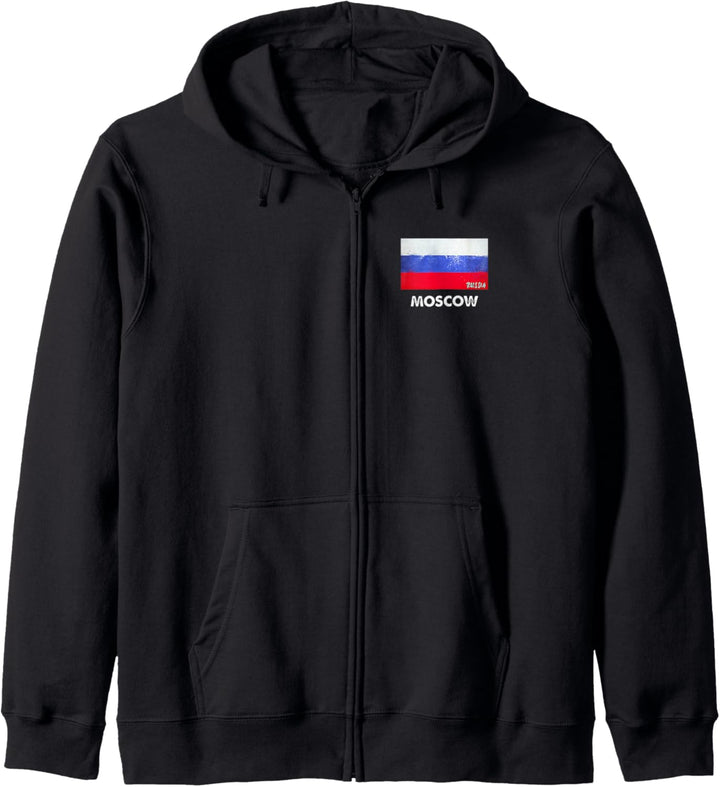 Moskau Russland Fahnentrikot | Moskau Kapuzenjacke