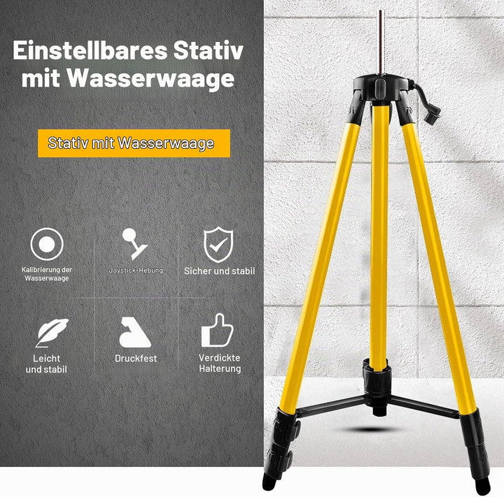 Stativ Laser 5/8 Zoll Gewinde, Höhe 38-100cm, Baustativ für Laser mit Tasche, Laserwasserwaagen Stat