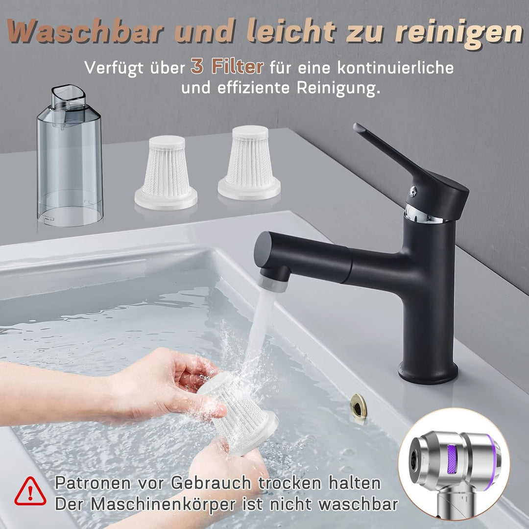 4-in-1 Handstaubsauger Akku,20000Pa Autostaubsauger mit Bürstenloser Motor,3-Gang 150000 U/min Hands
