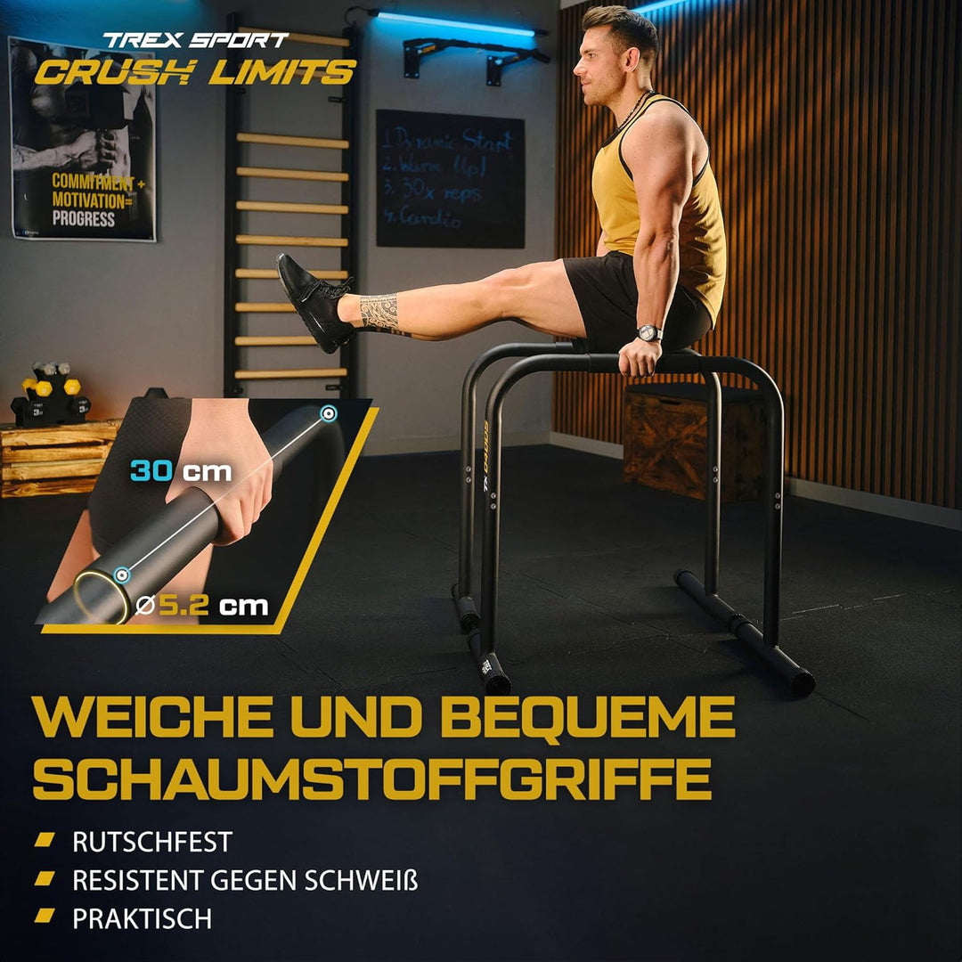 Dip Barren TX-040DS | Dip Station bis 200 kg, höhenverstellbar | Calisthenics Equipment