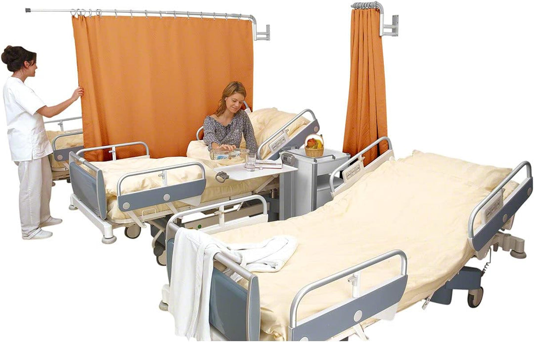 Sport-Tec Teleskopsichtschutz 210 cm mit Vorhang 175 cm Orange, Orange