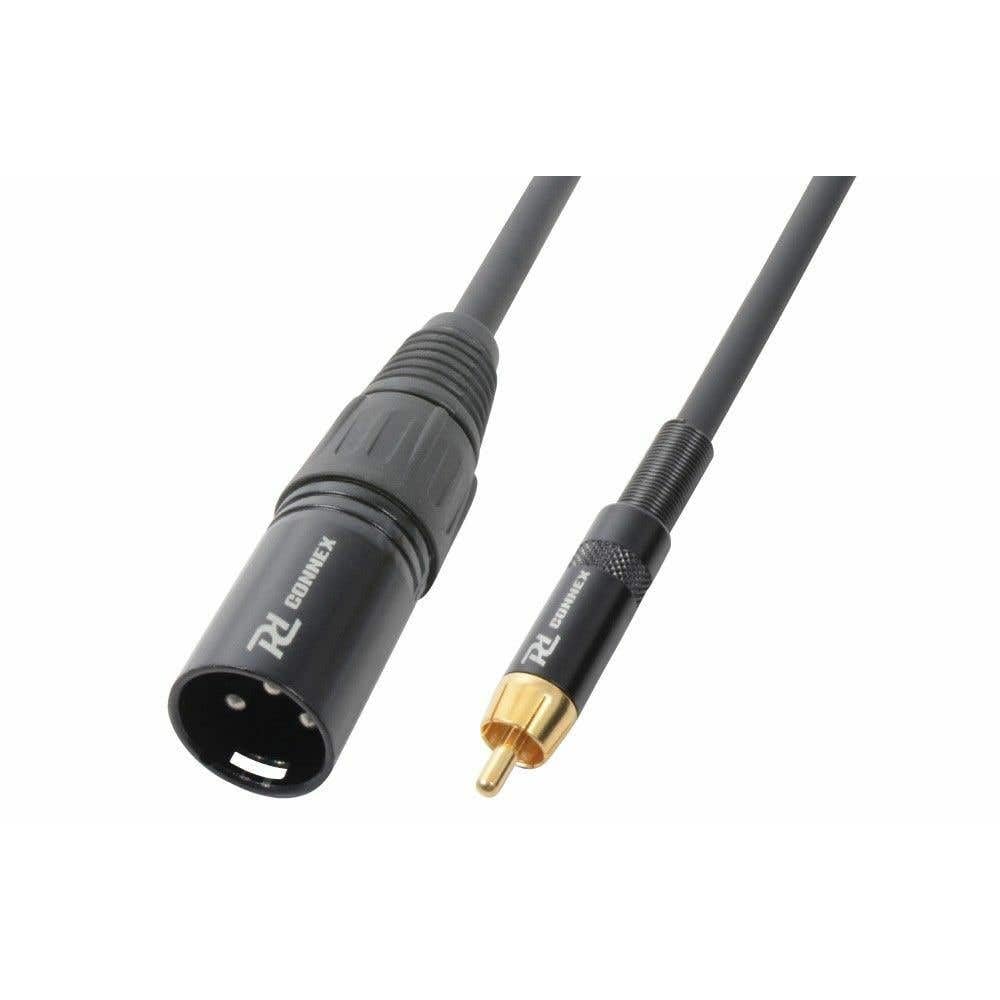 PD Connex Signalkabel Audiokabel RCA (m) - XLR (m) - 3 Meter, 3 Meter