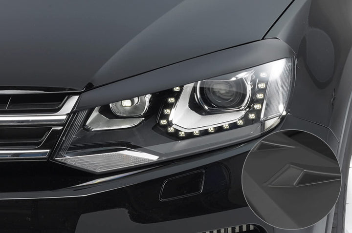 CSR-Automotive Scheinwerferblenden Kompatibel mit/Ersatz für VW Touareg II (Typ 7P) SB085-L