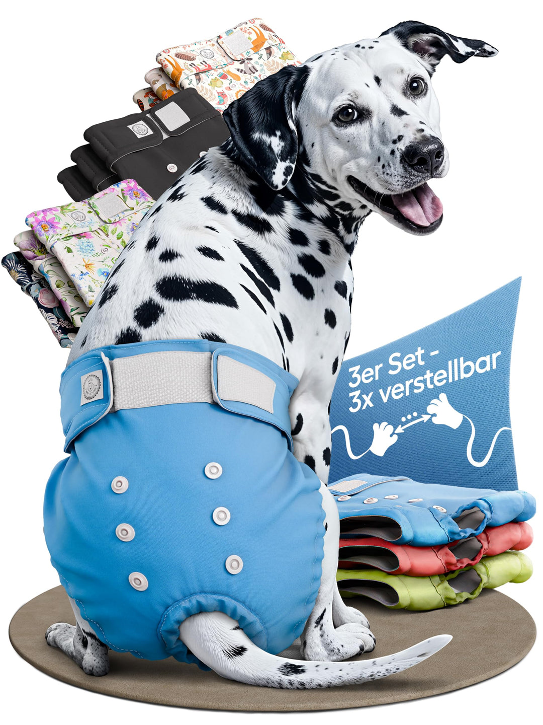 HUND IST KÖNIG Hundewindeln für Hündinnen (3 Stück) - Hochabsorbierende Läufigkeitshose für Hündinne