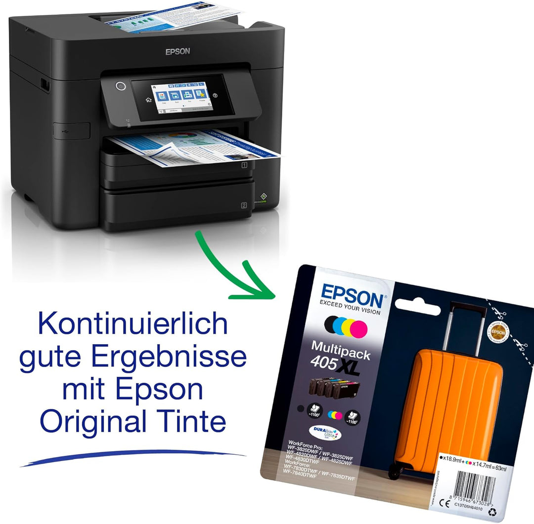 WorkForce Pro WF-4830DTWF A4 kabelloser Multifunktions-Tintenstrahldrucker WF4830, WF4830