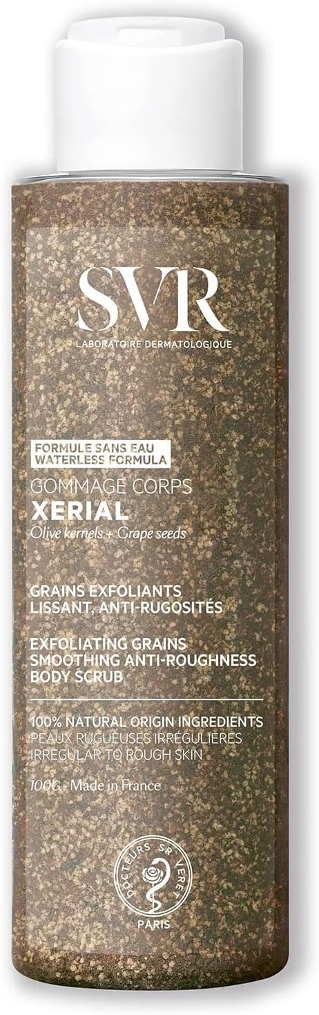 SVR - Xerial Körperpeeling – Peeling, glättend, gegen Ugosität, eingewachsene Haare – für trockene b