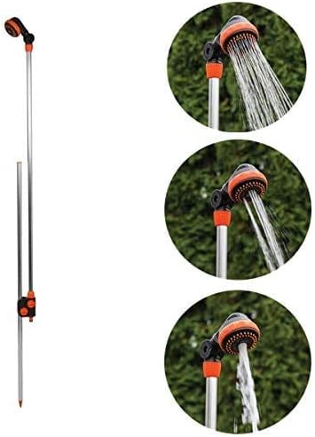 rg-vertrieb Gartendusche Gartenbrause mit Erdspiess Alu 150-210cm Pooldusche Campingdusche