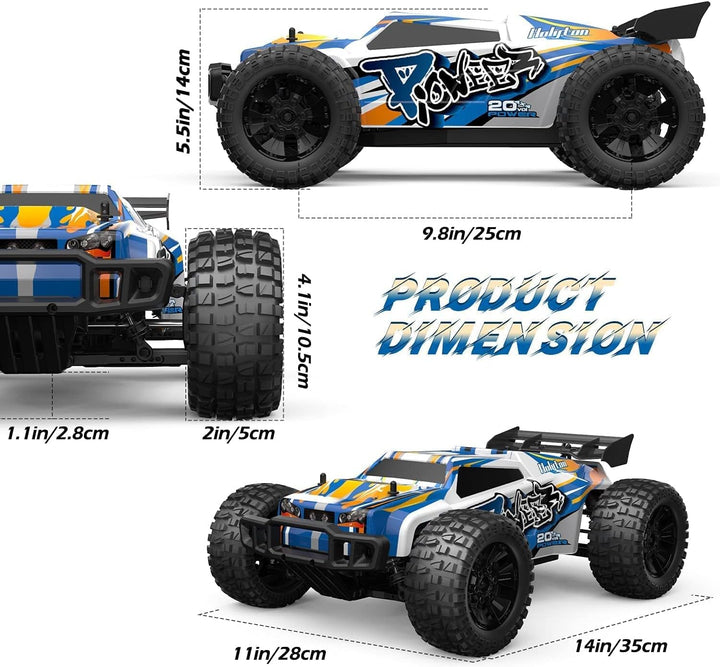 DEERC 9205E RC Ferngesteuertes Auto mit 48 km/h High Speed, 4WD 1:10 RC CAR Off-Road 2.4GHz Funkfern