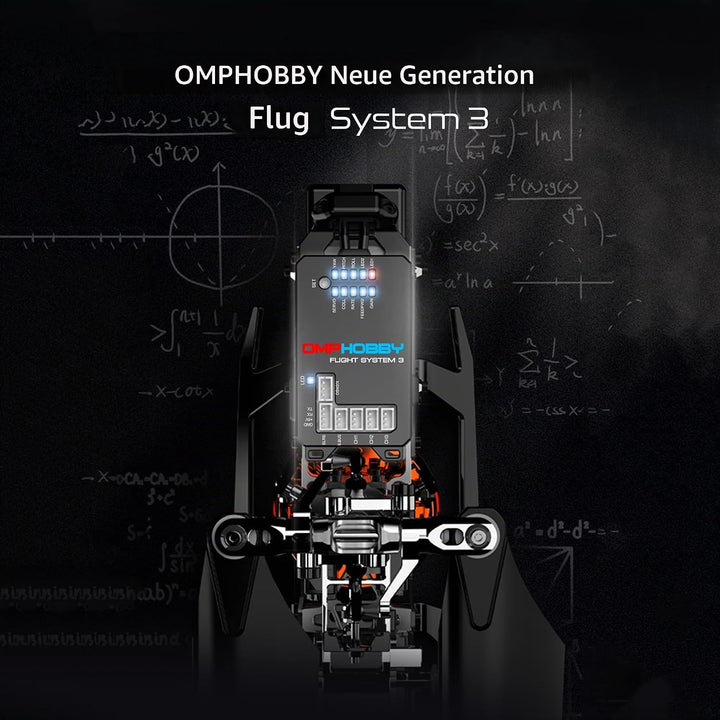 OMPHOBBY M2 EVO MK2 RC Helikopter für Erwachsene Dual Brushless Motoren Direktantrieb 6CH Hubschraub