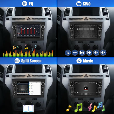 [2+64G] CAMECHO Android 13 Autoradio für Opel Corsa d/Astra h/Zafira b/Meriva/Vivaro mit Carplay/And