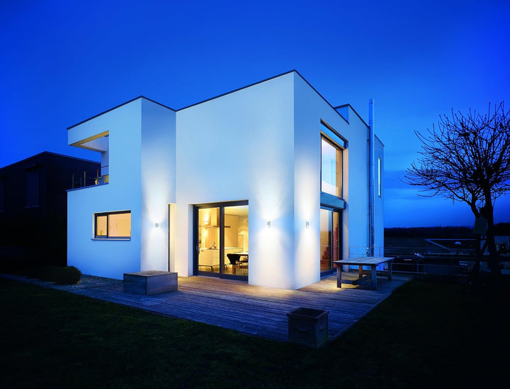 Steinel LED Aussenleuchte L 910 S anthrazit, Wandleuchte mit 180° Infrarot Bewegungsmelder, 12m Reic