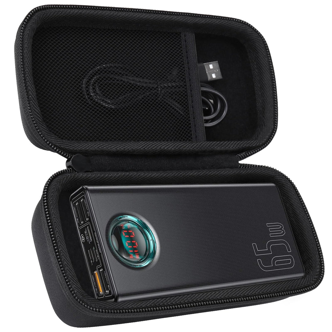 co2CREA Hart Reise Schutz Hülle Etui Tasche für Baseus Power Bank 30000mAh PD 65W Externer Akku Tele