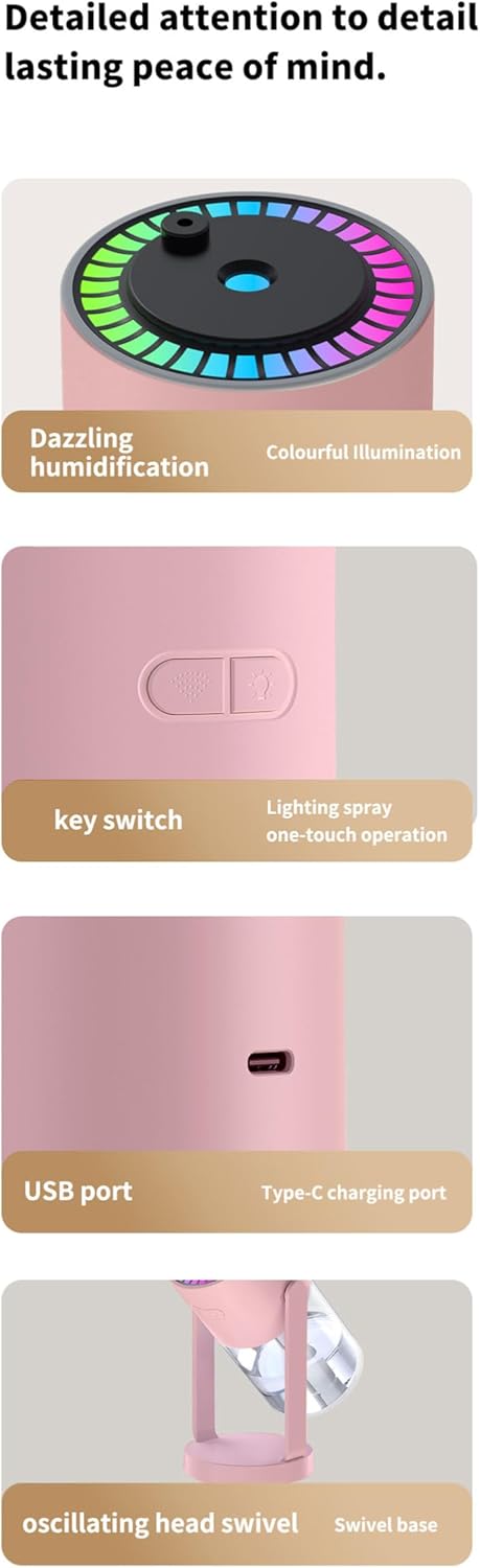 Neuer Sternenhimmel-Luftbefeuchter, USB-Luftbefeuchter mit doppeltem Verwendungszweck für Auto und Z
