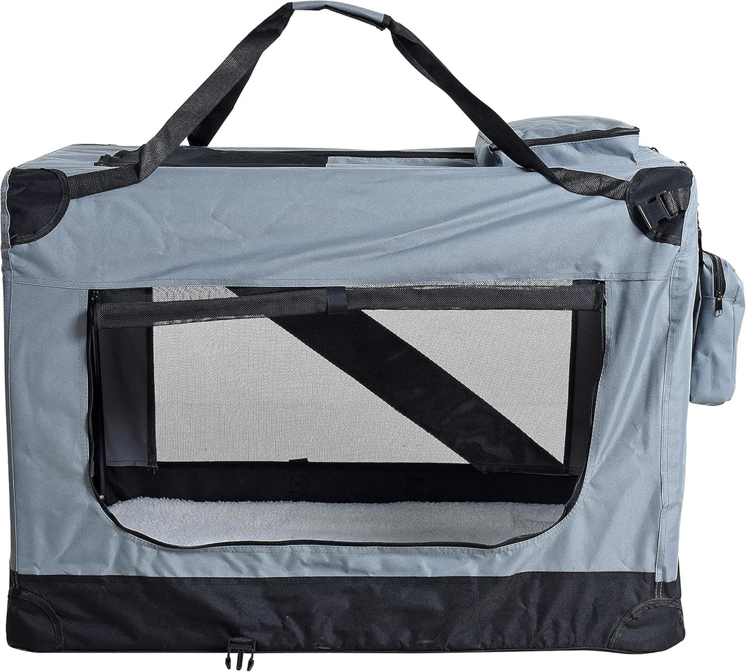 ESTEXO Hundebox Hundetransportbox Transportbox faltbar Reisebox Katzenbox Box Transporttasche Tier-B