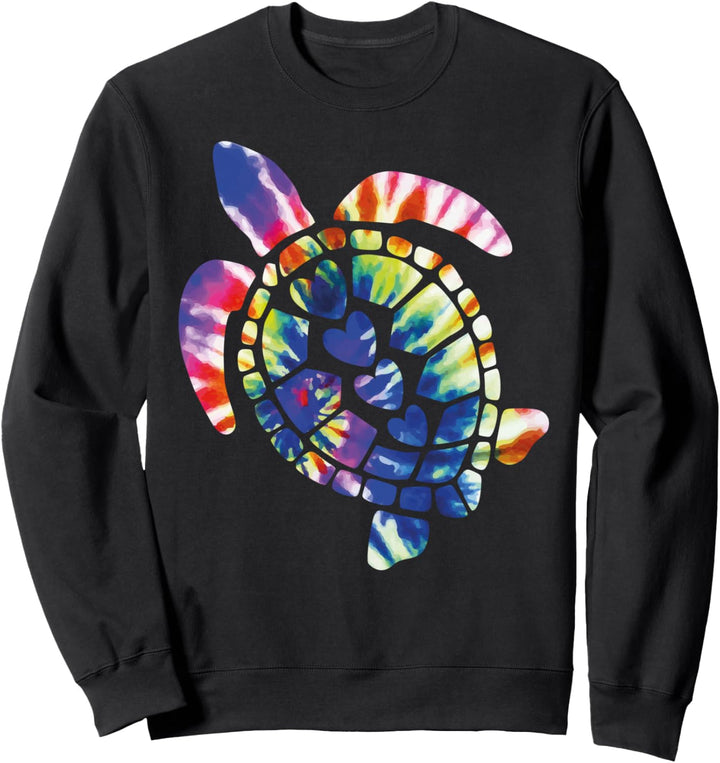 Meeresschildkröte Tie Dye Regenbogen Schildkröten Sweatshirt