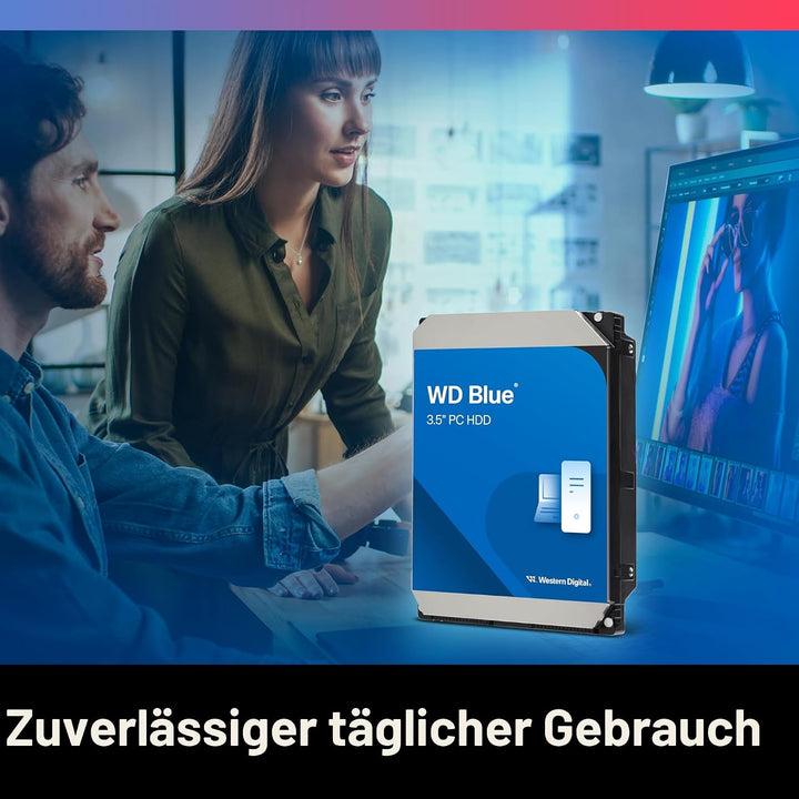 WD Blue 8TB 3.5" Internal Hard Drive - 5400 RPM Class, SATA 6 Gb/s, 256MB Cache, 2 Year Warranty