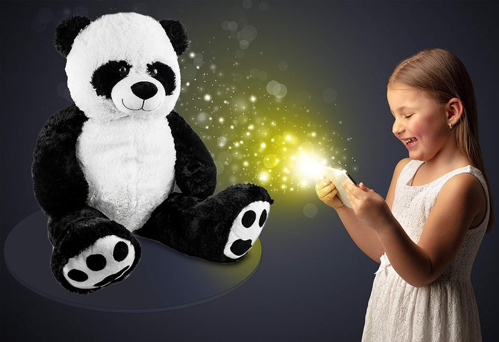 Brubaker XXL Panda 100 cm gross Stofftier Plüschtier Kuscheltier, Panda, 100 cm