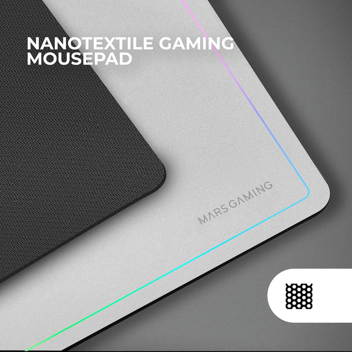 Mars Gaming MCP124PRO, Spanisch, Gaming-Combo 4in1, RGB H-Mech-Tastatur mit Handballenauflage, RGB-M