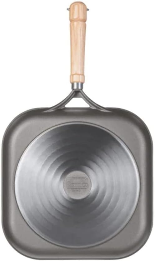 Berndes Grillpfanne Bonanza Induktion 28 cm, eckige Pfanne mit 3-lagiger Antihaftversiegelung und Ho