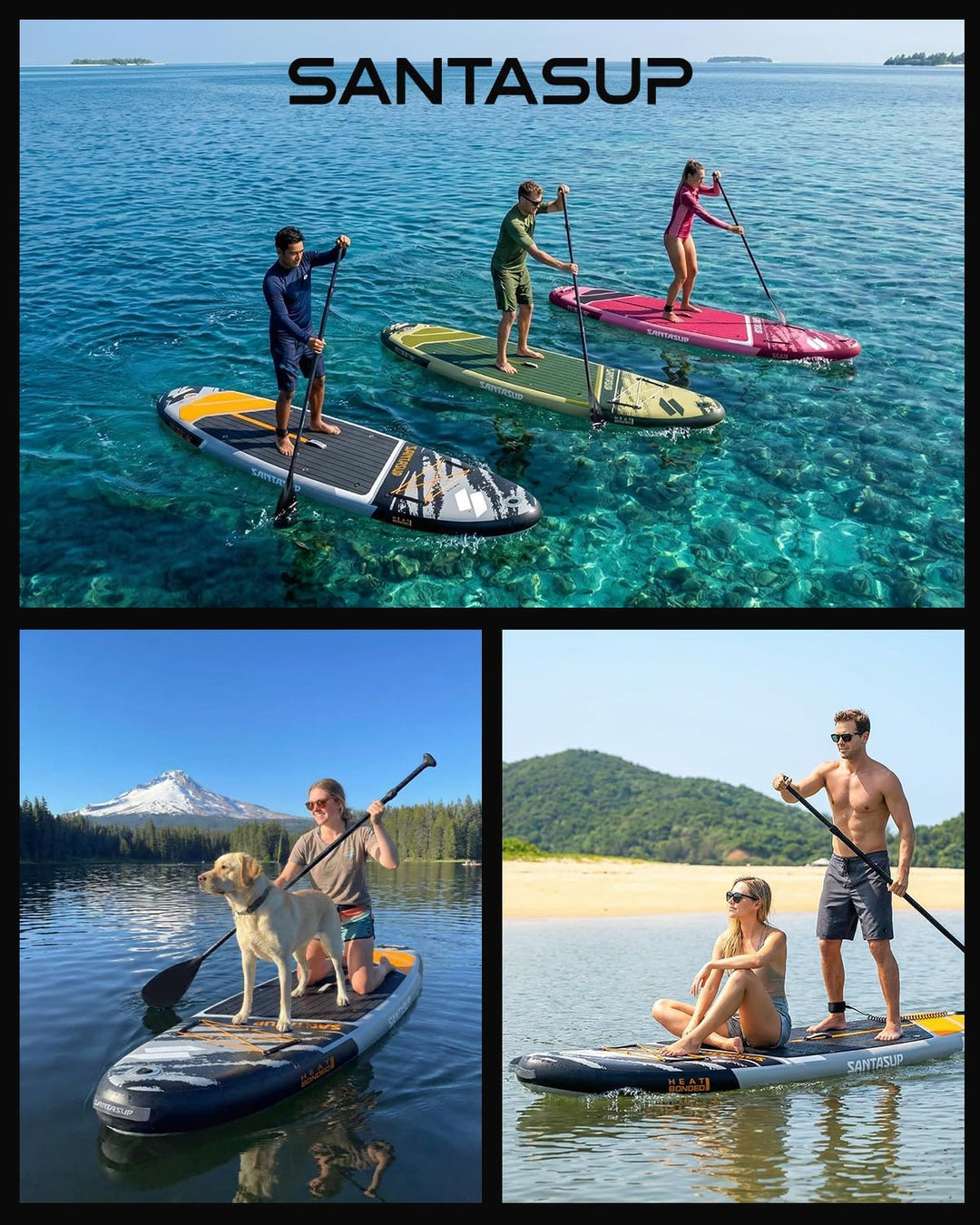 Aufblasbares Stand Up Paddle Board Surfbrett SUP Komplettes 320/335cmPaddleboard Zubehör Verstellbar