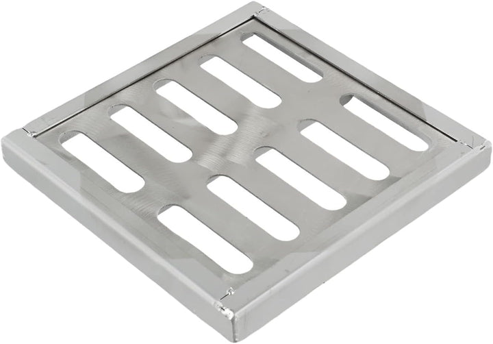 Ablaufgitter aus Edelstahl, Ablaufgitter, Abflussabdeckung, Gitterdeckel, zweireihiges Loch, Bodenab