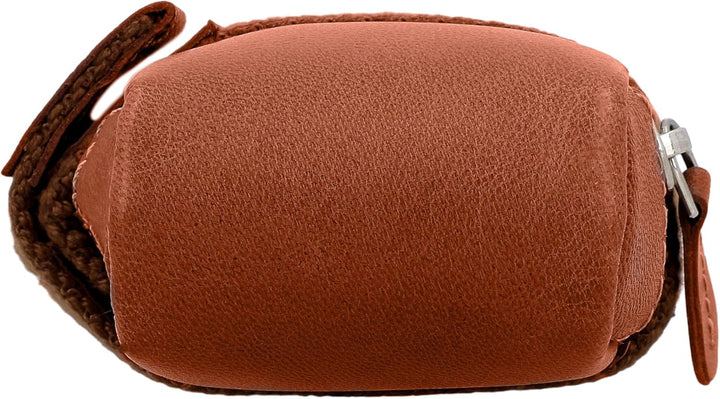 Gusti Satteltasche Leder- UDO B. Schlauchtasche mit wasserfestem Fahrradtasche für Werkzeug Ledertas