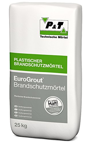 P+T EuroGrout Brandschutzmörtel, 25 kg/Sack