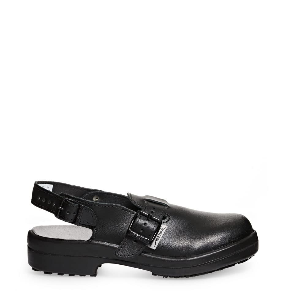 ABEBA 1010-37 Sicherheitsschuh - Arbeitsclog - Classic - Genarbtes Leder - Antistatisch - Rutschfest