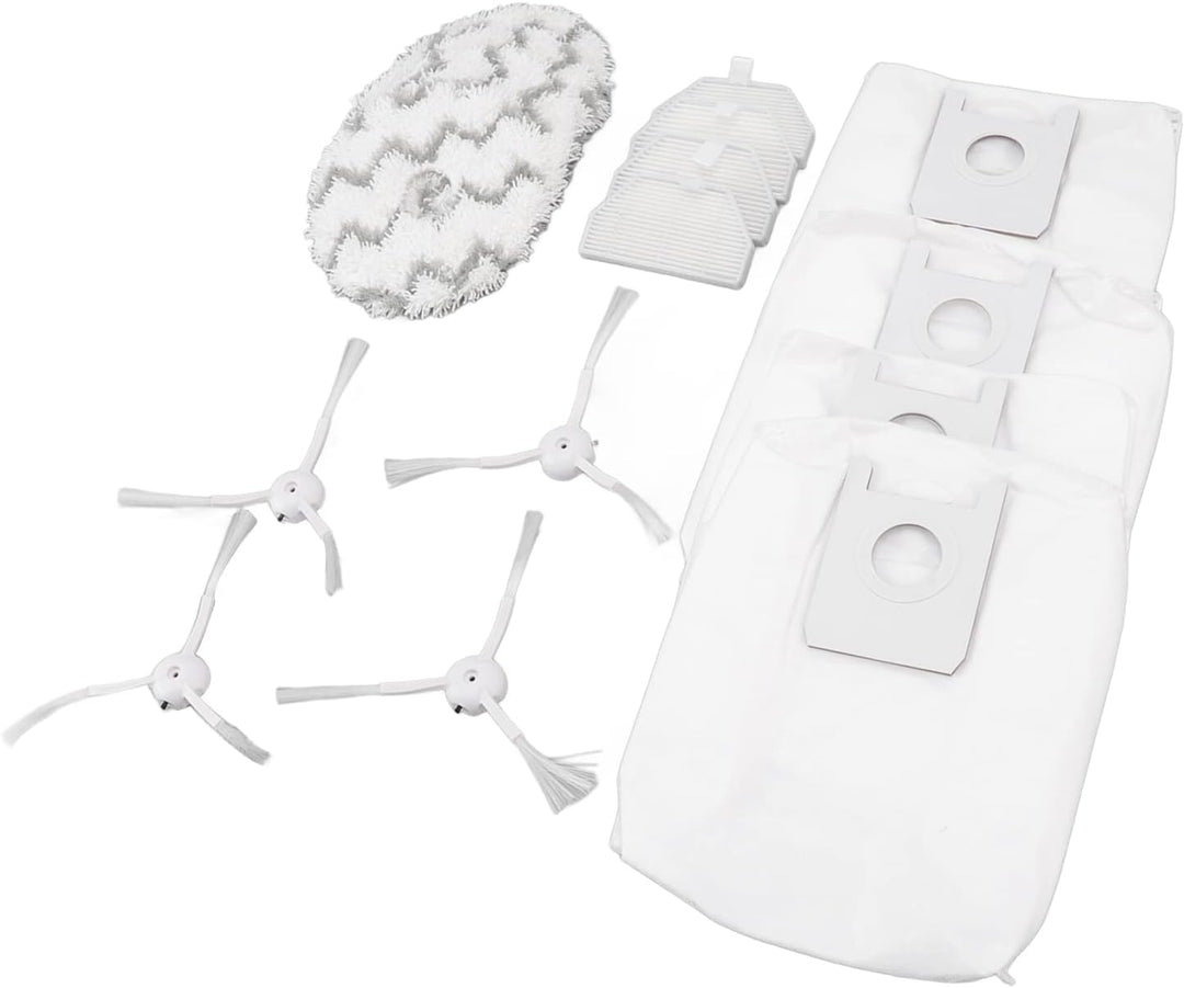 TOPINCN Kehrroboter-Zubehör Staubsauger-Ersatzkit für Roidmi Eva SDJ06RM Kehrmaschine, Inklusive 4 S