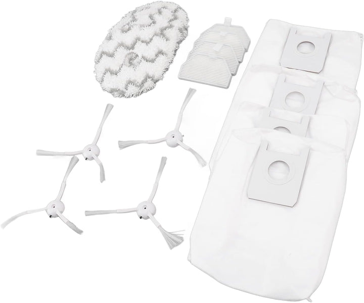 TOPINCN Kehrroboter-Zubehör Staubsauger-Ersatzkit für Roidmi Eva SDJ06RM Kehrmaschine, Inklusive 4 S