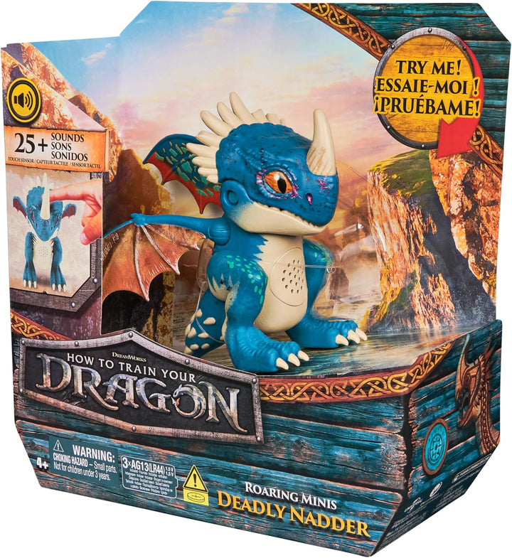 Dreamworks How to Train your Dragon, Interaktiver Mini-Drache Sturmpfeil, Figur mit Soundeffekten, S