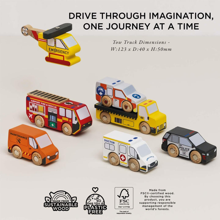 Le Toy Van – Pädagogisches Autos & Baustelle-Spielset aus Holz Werkzeuggürtel-Set für Rollenspiel |
