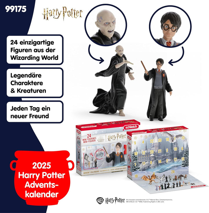 Schleich 99175 Harry Potter Adventskalender 2024, ab 6 Jahren, Harry Potter, Playset, 37 x 9 x 28,7
