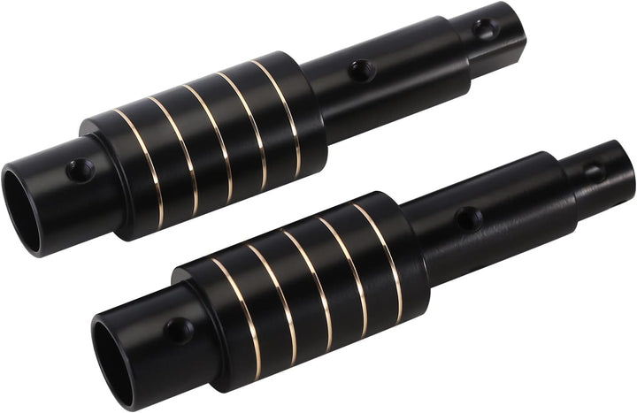INJORA Hinter Achsrohr Schwarz Beschichtetes Messing Achsrohr für Axial SCX10 PRO Upgrade 1/10 RC Cr