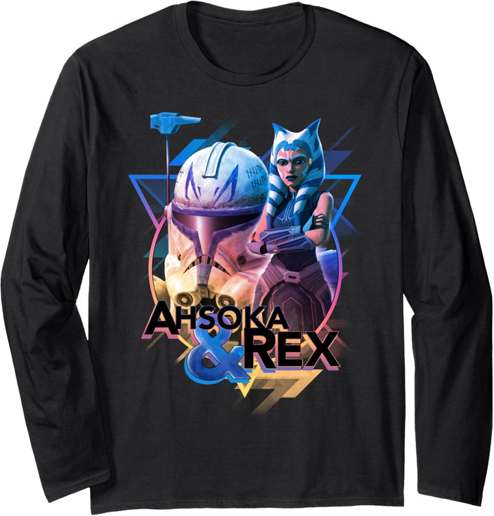 Star Wars: The Clone Wars Ahsoka & Rex Triangle Portrait Langarmshirt