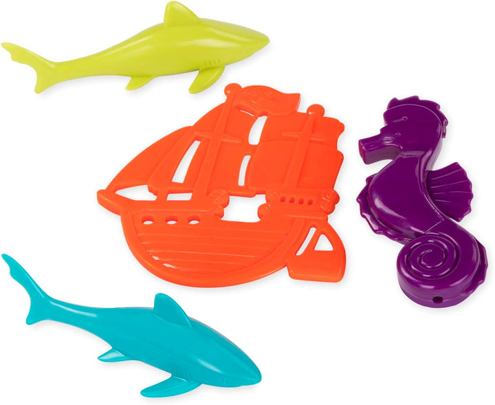 Battat – Piratentaucher-Set – Tauchen Spiel für Kinder – Wasser & Pool Spielzeug – Piraten-Schatztru
