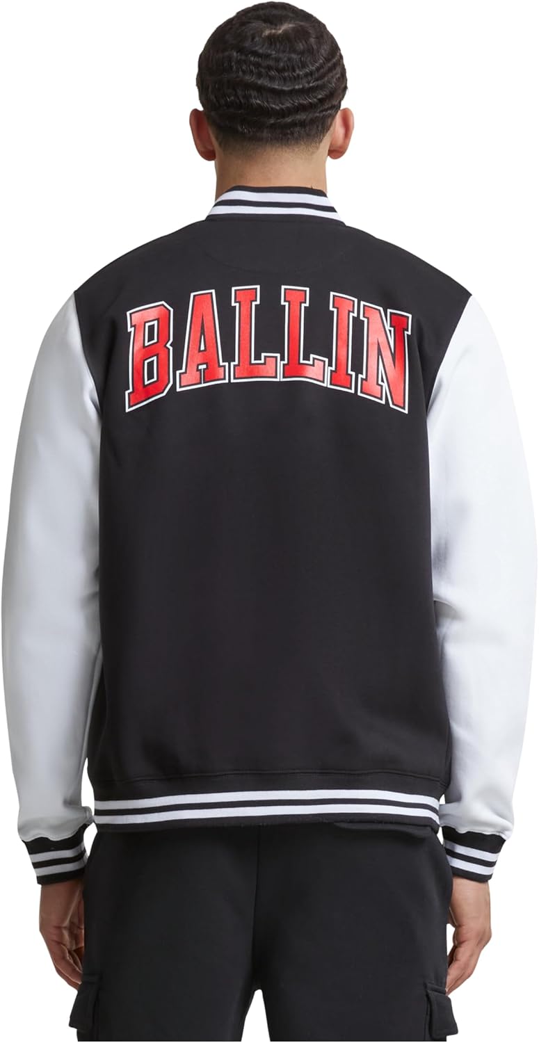 Mister Tee Herren Ballin 23 College Jacket, S