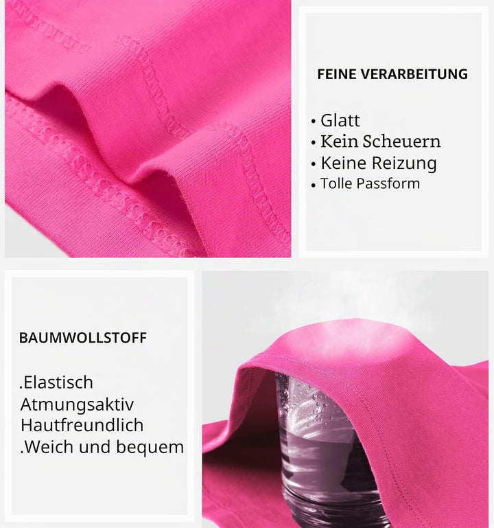 Charmo Unterhemd Damen BH-Hemd Basic Racerback Tank Tops mit Regal-BH Baumwoll Stretch eng Top Slim