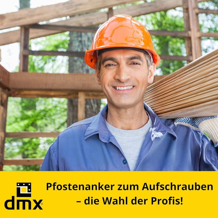 Pfostenträger Aufschrauben - Aufschraubhülse 200x200 - Bodenhülsen für Holzpfosten - Bodenhülse mit