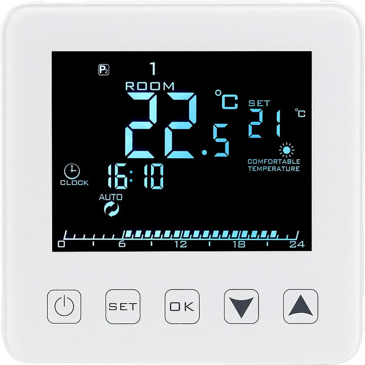 revolt Smart Home Thermostat: 2er-Set WLAN-Thermostate für Fussbodenheizungen, für Siri, Alexa & GA