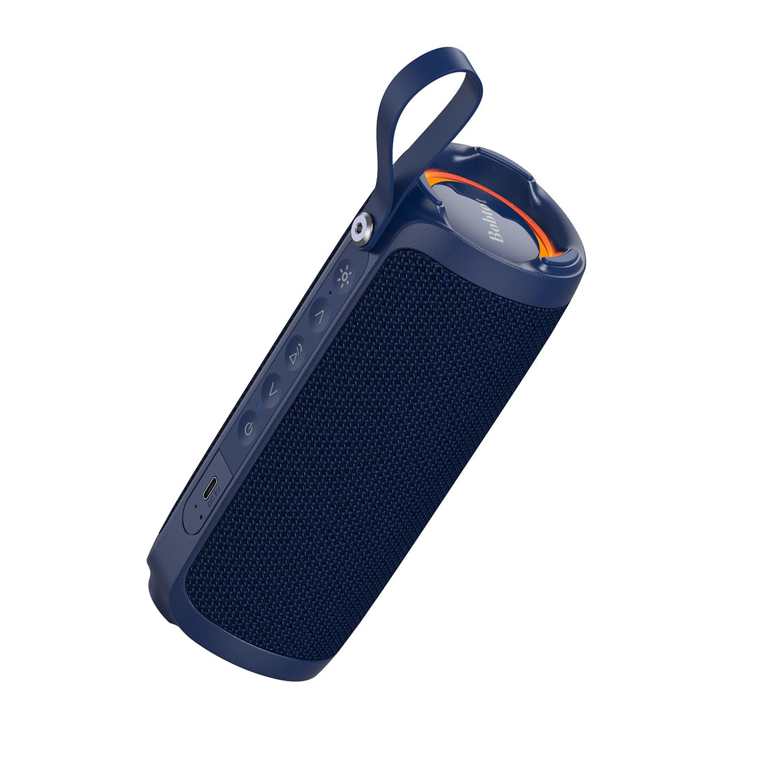 Bobtot Tragbarer Bluetooth-Lautsprecher, IPX6 wasserdicht, mit kräftigem Bass, 15 W lautem Sound, RG