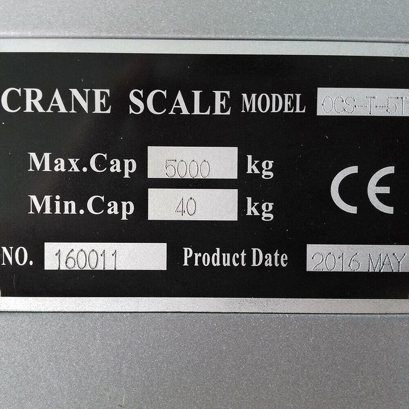 OCS-T 5000kg Kranwaage Industrielle Hängende Waage Lastenwaage LED-Display Digitale Crane Massstab E