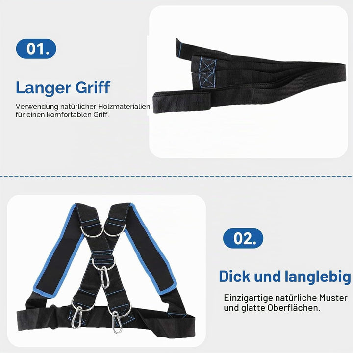Schlittengeschirr, Schultergurt, Eisfischen, Schlittenzuggeschirr, hlitten-Schultergurt,Laufwidersta