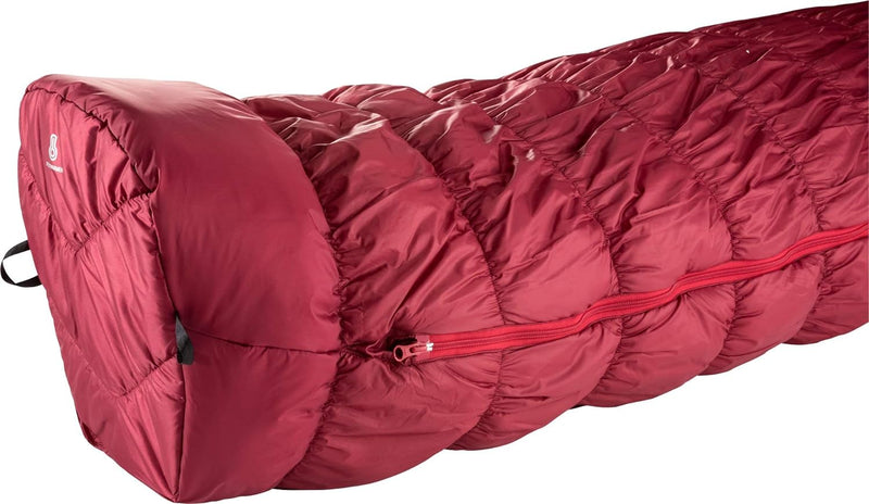 deuter Exosphere -6° L - Large Kunstfaser Schlafsack, cranberry-fire Zip left, Zip left