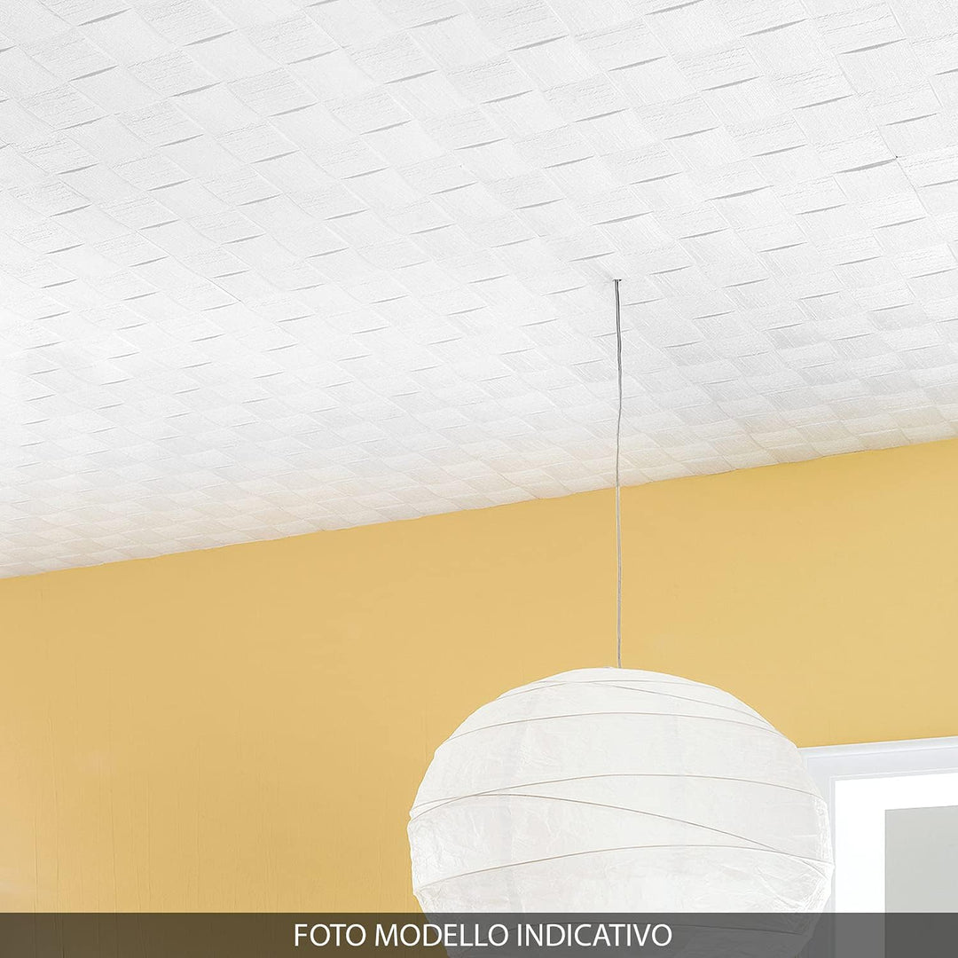 Dekorative Styroporplatte für Decke und Wand, 3D-Effekt, wärmeisolierend, Dicke 1 cm, Abmessungen 50