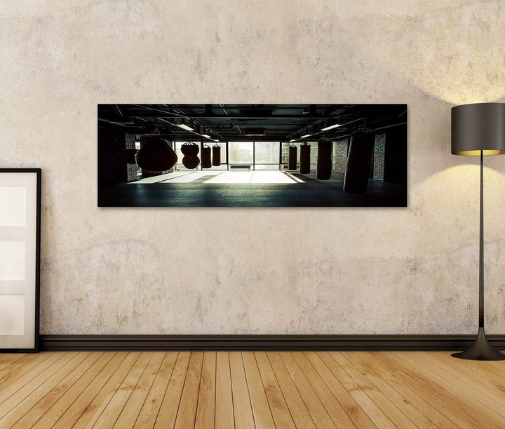 islandburner Bild auf Leinwand Moderner Fight Club Leere Boxsäcke Kampfsport Bilder Wandbilder Poste