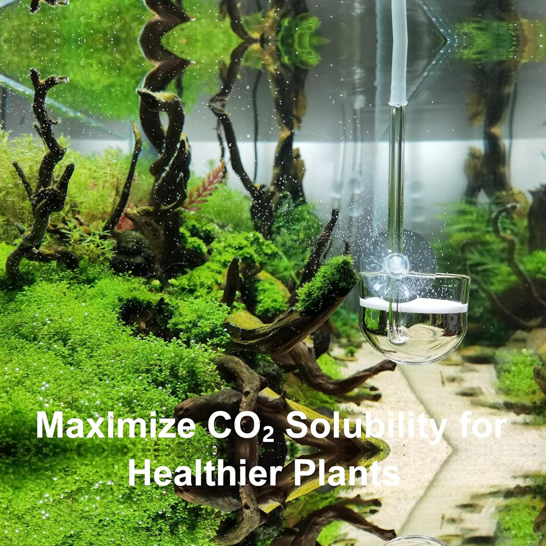 JARDLI Musik Glas CO2 Diffusor für Aquarium Pflanze (Φ40mm), Φ40mm