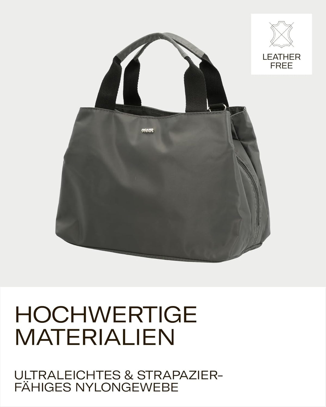 Picard Damen Henkeltasche HAPPY aus Nylon Klein, Mittel | mit Magnetverschluss | Henkeltasche | Allt