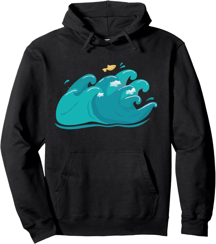 Meereswelle Pullover Hoodie